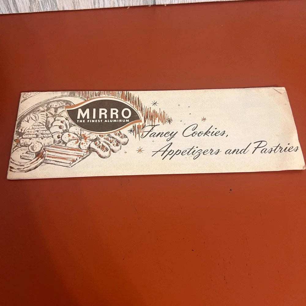Vtg Mirro Cooky-Pastry Press Recipe Booklet Fancy Cookies Appetizers 550-0070